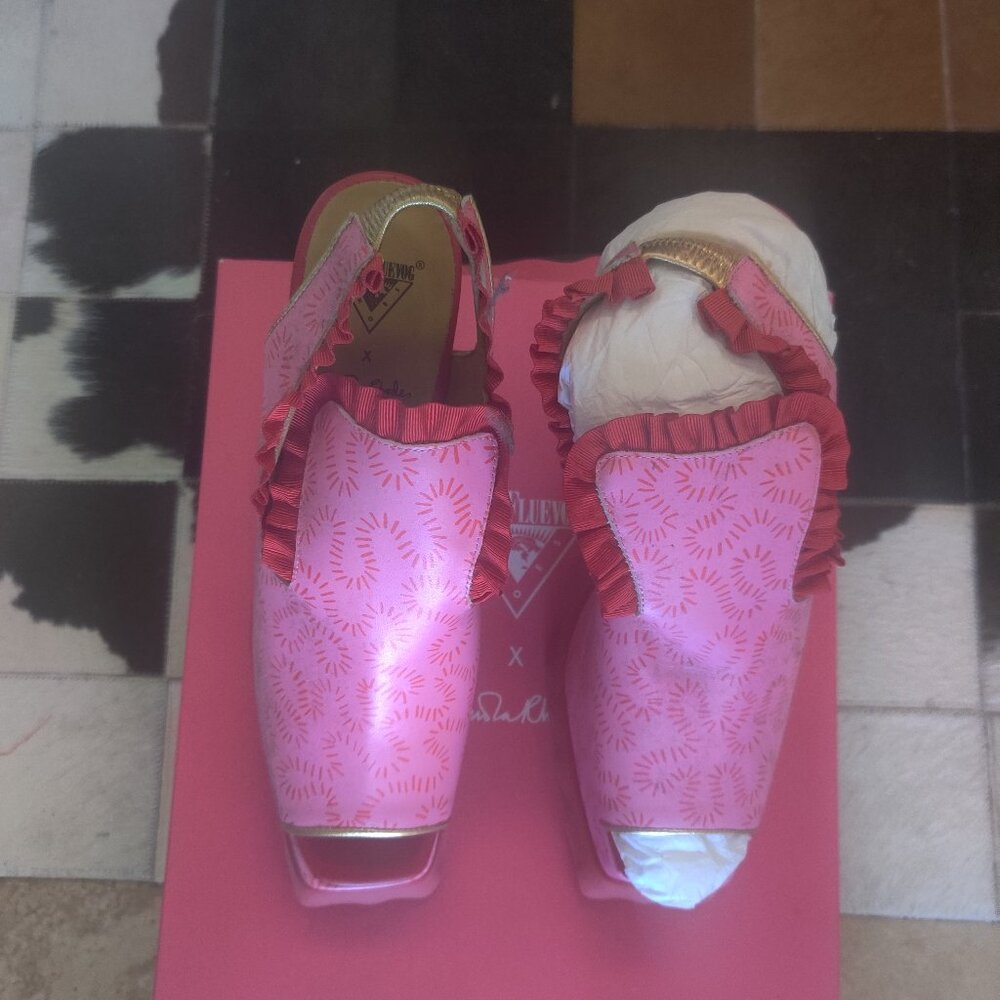 John Fluevog  Zandra Rhodes Munster shoes size 13 W 11 M New